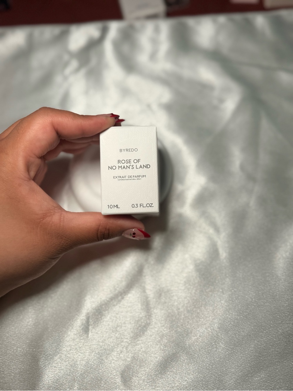 Byredo Rose of No Man's Land - White Box with Red Nail Accent